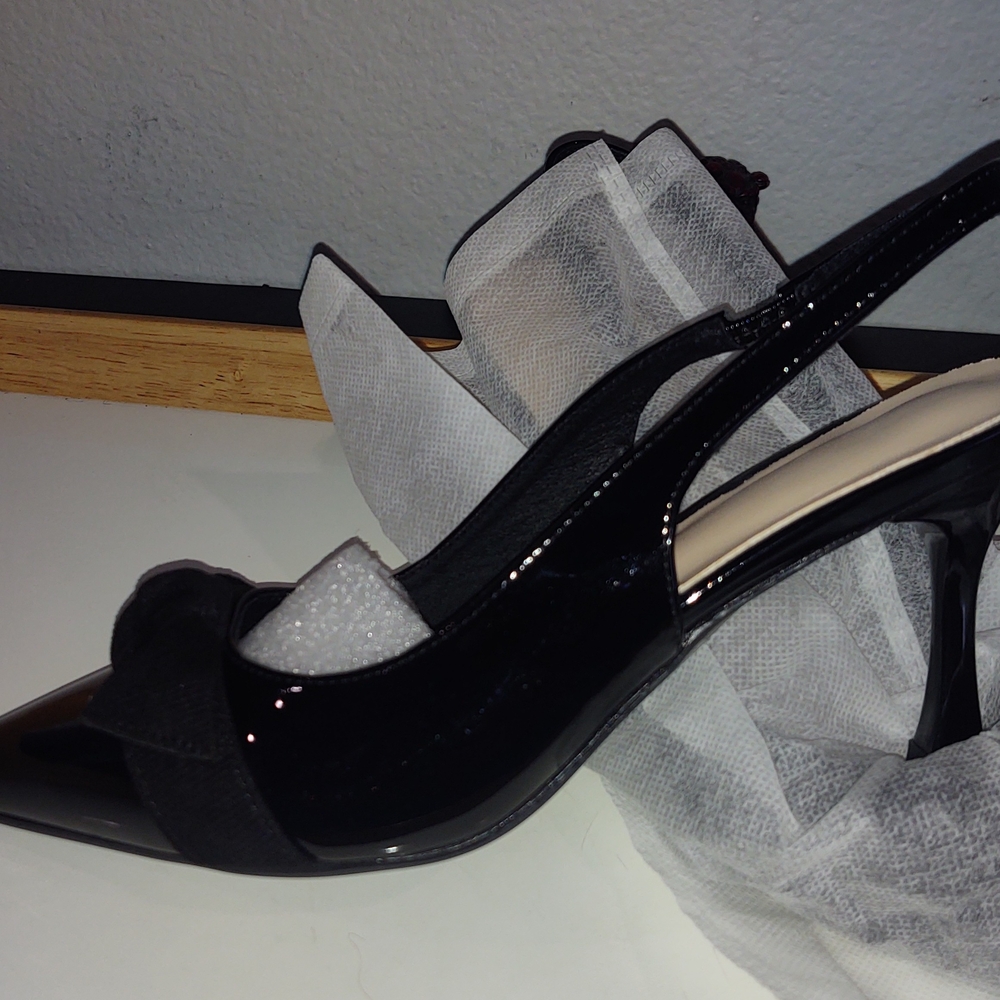 Elegant Black Slingback Heels